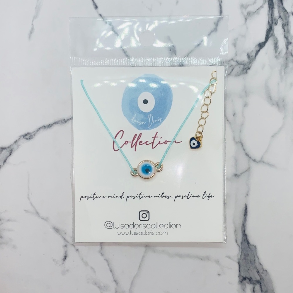 PURITY EVIL EYE NYLON NECKLACE